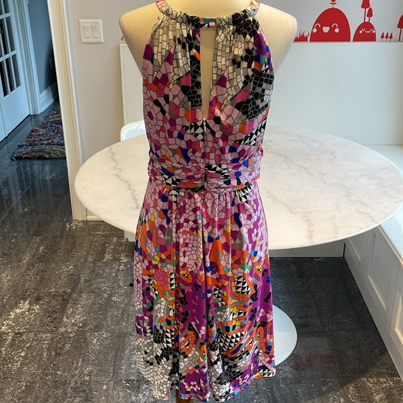 NWOT CHEQUER GEOMETRIC TILE TANK DRESS . 8 - Picture 4 of 6